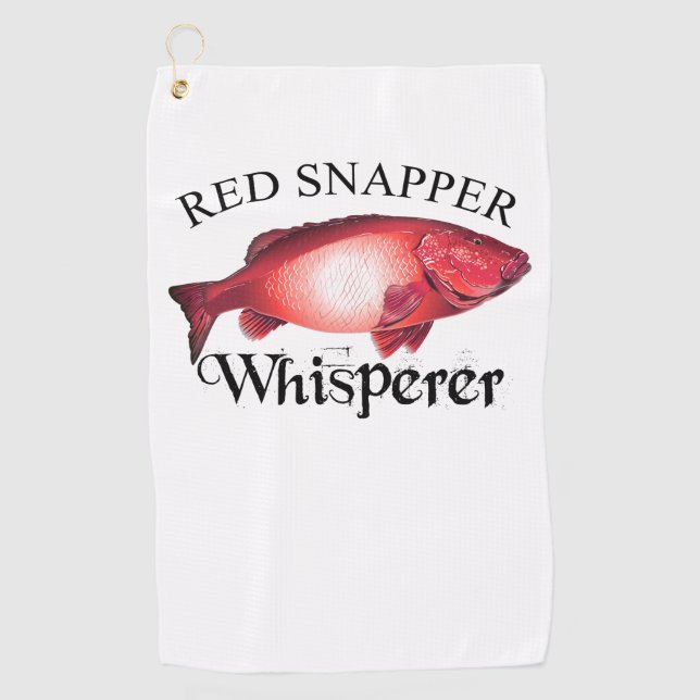 Serviette De Golf Whisperer Red Snapper (Devant)
