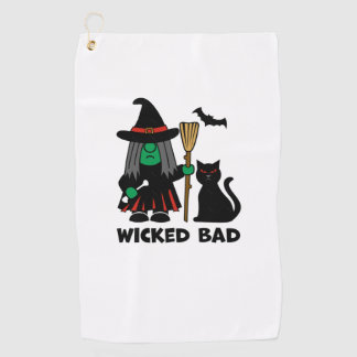 Serviette De Golf Wicked Bad Gnome Witch