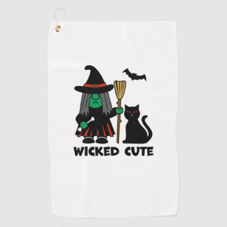 Serviette De Golf Wicked mignonne sorcière Gnome