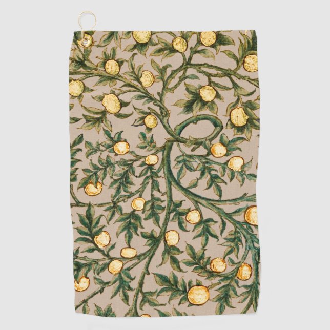 Serviette De Golf William Morris Fruit Floral Jardin Fleur Classique (Devant)
