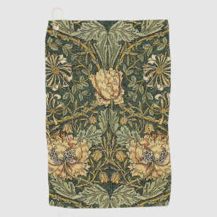 Serviette De Golf William Morris Honeysuckle Vert Floral