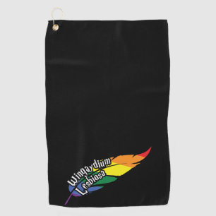 Serviette De Golf Wingaydium Lesbiosa - Amusant jeu de mots magiques