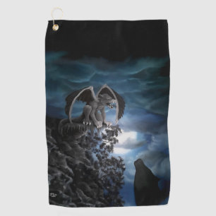 Serviette De Golf Wolf Moon - Wolf avec Golem