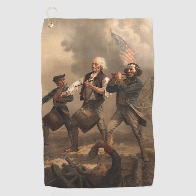 Serviette De Golf Yankee Doodle & Spirit of 1776 Revolutionary War (Devant)