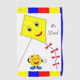 Serviette de golf Yellow Kite #1 Papa