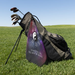 Serviette De Golf Yin Yang avec Symboles de trigramme Bagua I-Ching