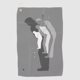 Serviette de Golfeur à main gauche "Dans la neige"