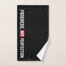 Serviette de gym Progresser et non Perfectionner