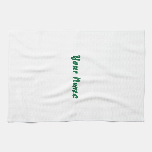 Serviette de gymnase avec votre nom (Horizontal)