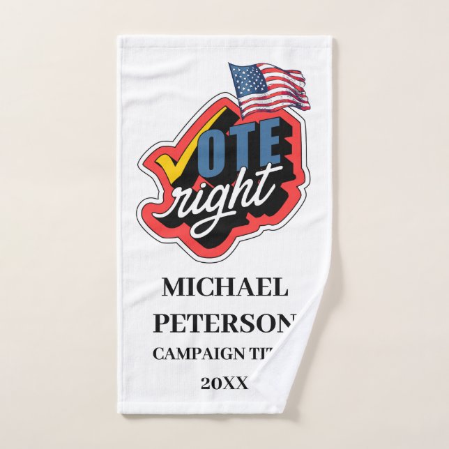 Serviette de la campagne électorale politique des  (Serviette à main)