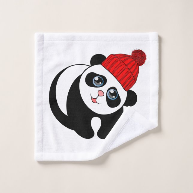 serviette de lavage panda (Gant de toilette)
