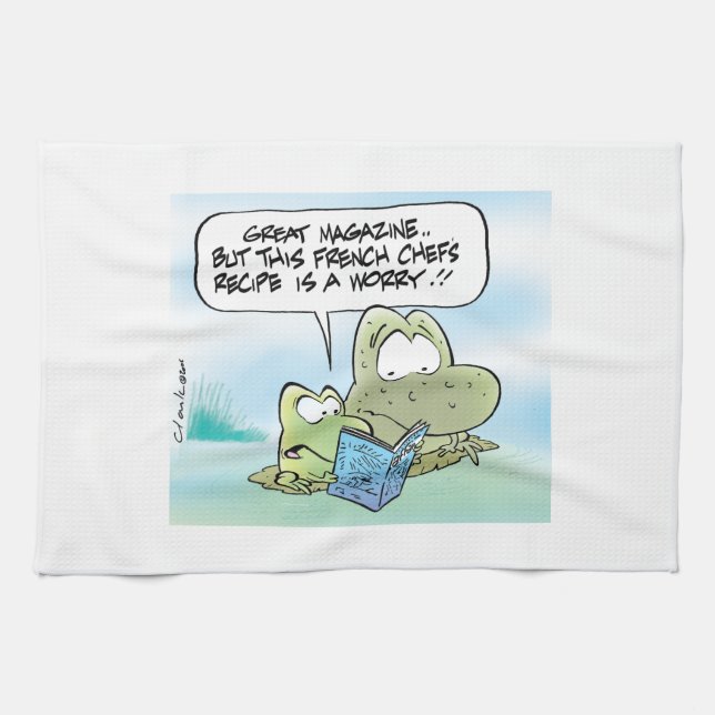 Serviette de magazine de recette de grenouille de (Horizontal)