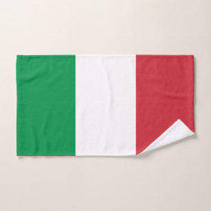 Serviette de main avec le drapeau de l'Italie