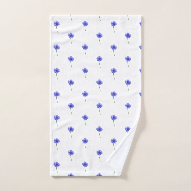 serviette de main bleue de bleuet (Serviette à main)