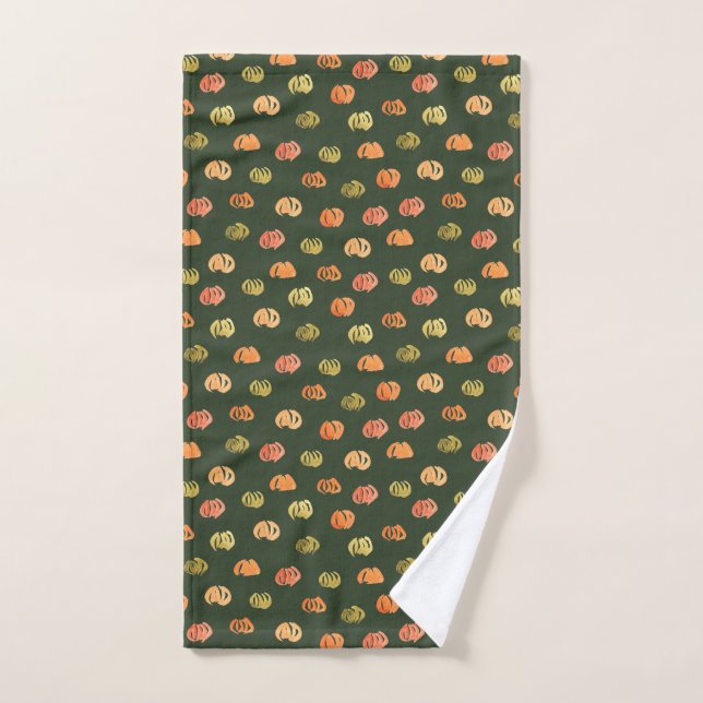 Serviette de main de citrouille (Serviette à main)