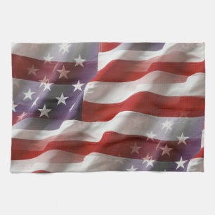Serviette de main de drapeau américain