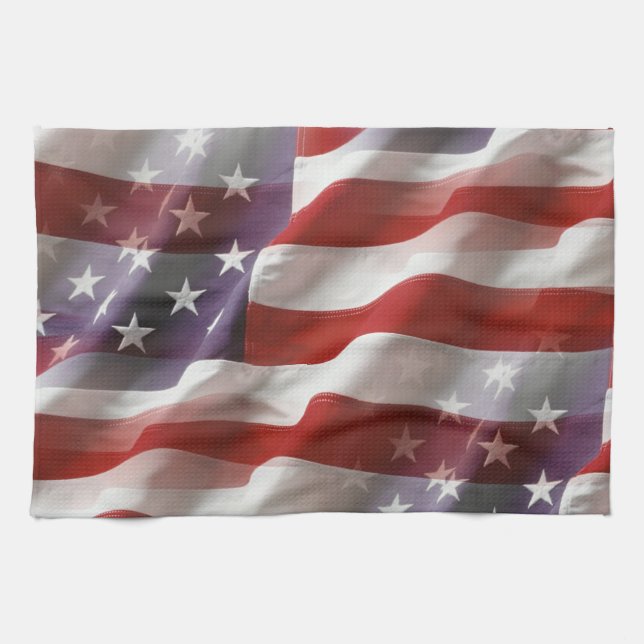Serviette de main de drapeau américain (Horizontal)