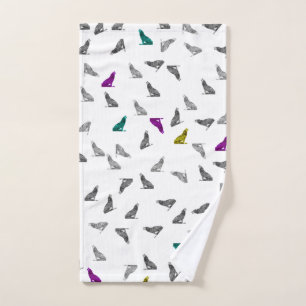 Serviette de main de loups d'hurlement