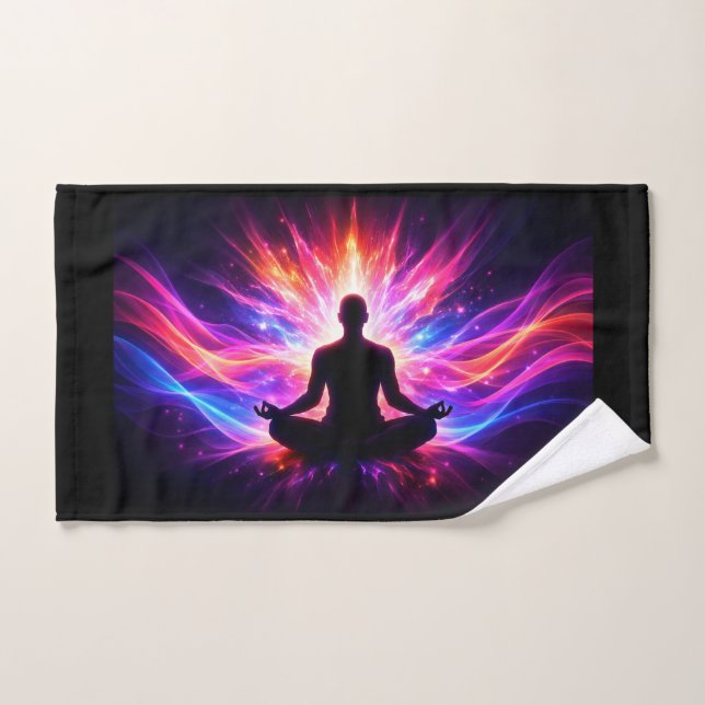 Serviette de main de méditation Chakra Design de y (Serviette à main)