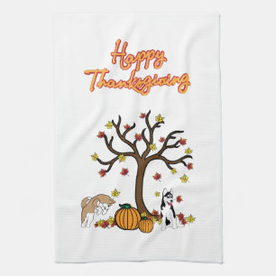 Serviette de main de thanksgiving