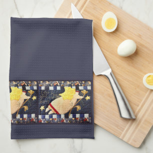 Serviette de main piquée d'ange de Noël