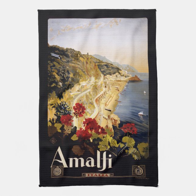 Serviette de main vintage d'Amalfi Italie (Vertical)