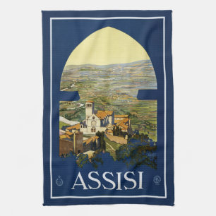 Serviette de main vintage d'Assisi Italie