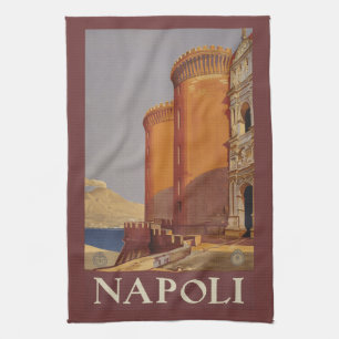 Serviette de main vintage de Napoli Naples Italie
