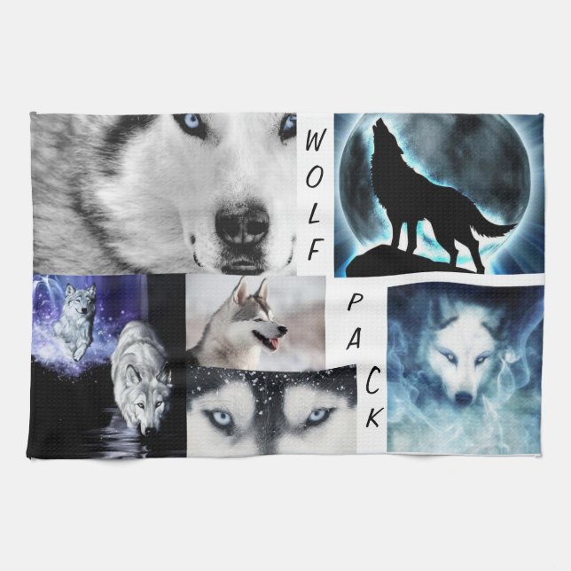 serviette de meute de loups (Horizontal)