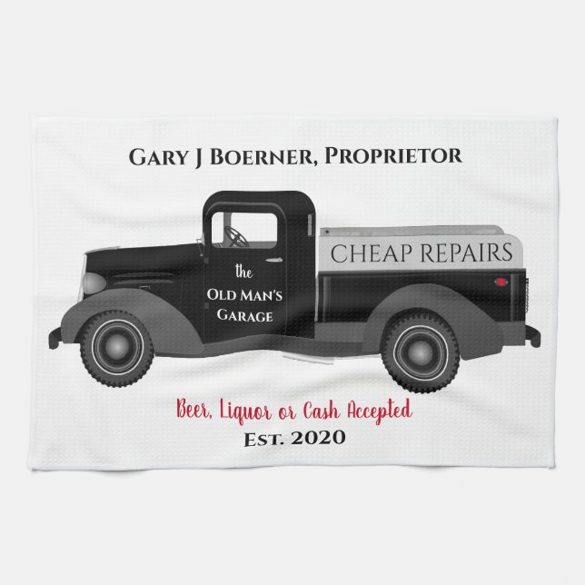 Serviette de nettoyage à graisse pour garages méca (Horizontal)