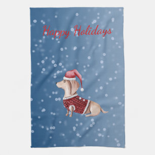 Serviette de Noël à la main serviette de cuisine