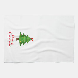 Serviette de Noël avec arbre de Noël