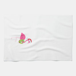 Serviette de Noël avec le Flamant rose rose