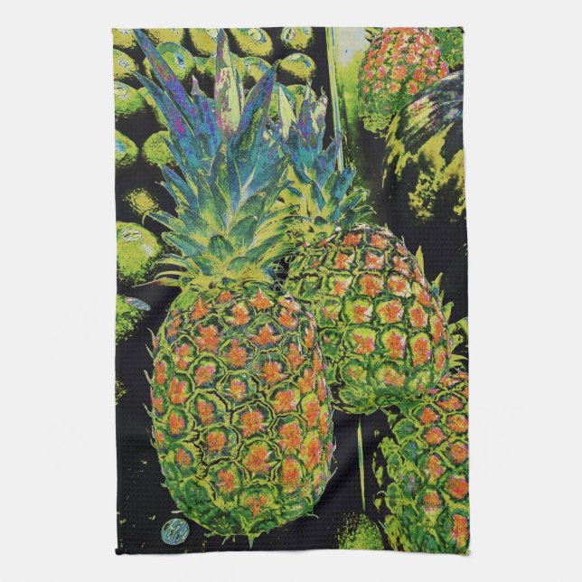 Serviette de paradis à l'ananas (Vertical)