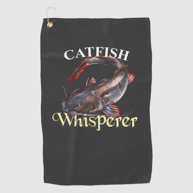 Serviette de pêche foncée Whisperer Catfish (Devant)