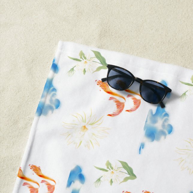 Serviette de plage (En situation)