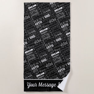 Serviette De Plage 40e anniversaire spécial cadeaux personnalisés
