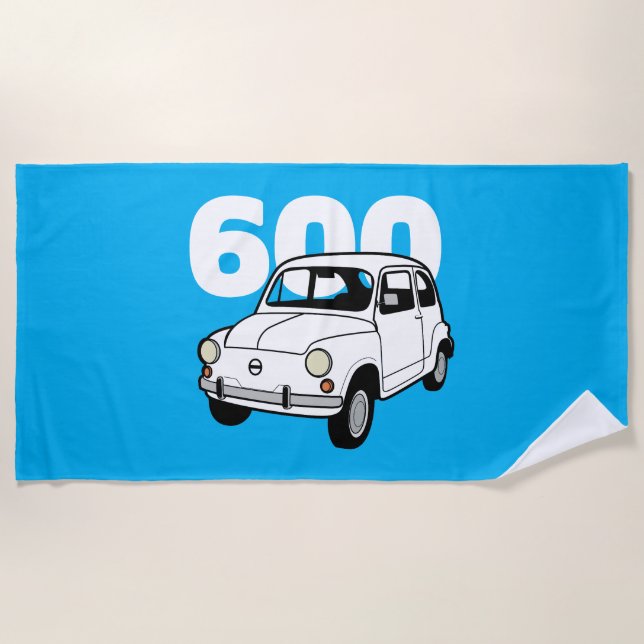 Serviette De Plage 600 blanc v2 (Devant)