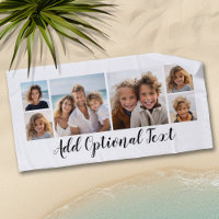 6 Collage photo Script personnalisé Texte noir bla