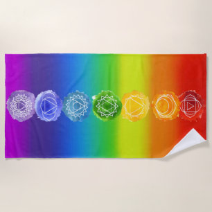 SERVIETTE DE PLAGE 7 CHAKRA