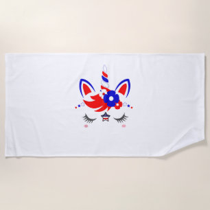 Serviette De Plage 7e anniversaire Dabbing Unicorn Party Don 7 ans Ol