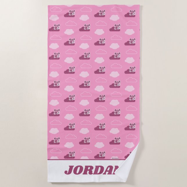 Serviette De Plage Abby Doodley Cloud Pattern (Devant)