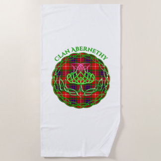 Serviette De Plage Abernethy Scottish Tartan Celtic Thistle
