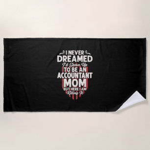 Serviette De Plage Accountant Gift To Be An Accountant Mom