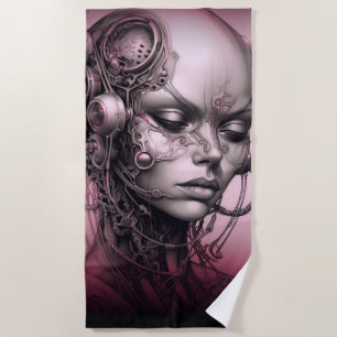 Serviette De Plage Ado Cool Cyborg Girl