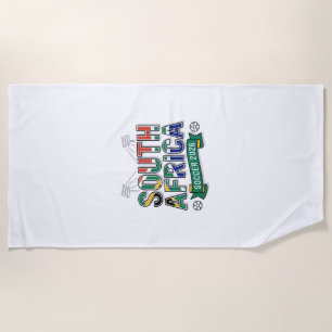 Serviette De Plage Afrique du Sud Football 2026 Football Gras Pays Ty
