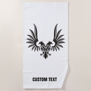 Serviette de plage aigle à deux Têtes