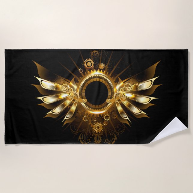 Serviette De Plage Ailes de Steampunk (Devant)