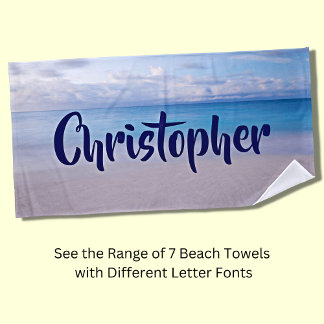 Serviette De Plage Ajouter un nom à ce Beach Arrière - plan Beach Tow
