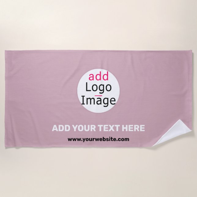 Serviette De Plage Ajouter Votre Logo Entreprise Personnalisable Dust (Devant)